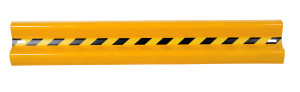 Vestil Steel Straight Guard Rail - 48 In. Length - Yellow