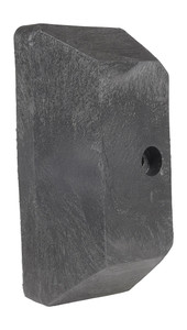 Vestil Plastic End Cap For Guard Rail System - Black