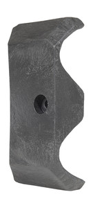 Vestil Plastic End Cap For Guard Rail System - Black