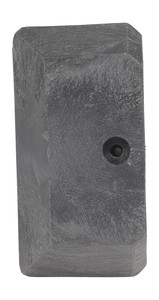 Vestil Plastic End Cap For Guard Rail System - Black