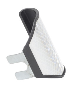 Vestil Plastic Guard Rail Reflector - White
