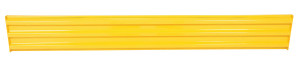 Vestil Steel 3 Ribbed Bolt On Style Guard Rail - 101.875 In. Length - Yellow