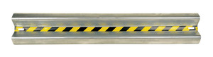 Vestil Galvanized Steel Straight Guard Rail - 60 In. Length - Gray