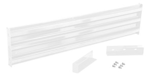 Vestil Steel 3 Ribbed Drop In Style Guard Rail - 65.875 In. Length - White