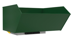 Vestil Steel Heavy Duty Bump and Dump Hopper - 1 Cubic Yard 6,000 lb - Hunter Green