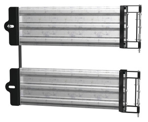 Vestil Galvanized Steel 3 Ribbed Guard Rail Spring Gate - 41-1/8 In Width - Silver