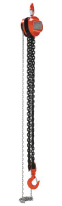Vestil Steel Manual Chain Hoist - 10 Ft. Lift 10,000 lb - Orange