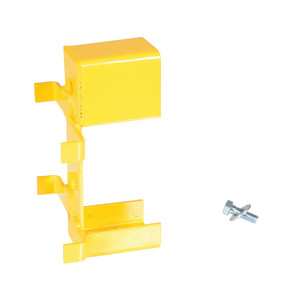 Vestil Steel Channel Drop In Guard Rail Mounting Bracket - 10-1/2 In. x 5-1/2 In. x 5-1/4 In. - Yellow