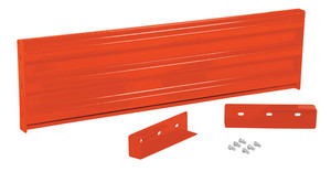 Vestil Steel 3 Ribbed Drop In Style Guard Rail - 53.875 In. Length - Orange