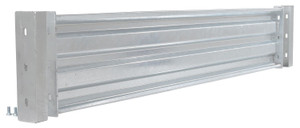 Vestil Galvanized Steel 3 Ribbed Drop In Style Guard Rail - 77.875 In. Length - Gray
