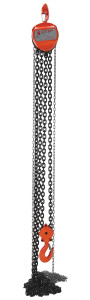 Vestil Steel Manual Chain Hoist - 20 Ft. Lift 10,000 lb - Orange