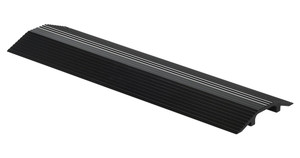 Vestil Aluminum Extruded Hose and Cable Crossover - 24 In. Length - Black