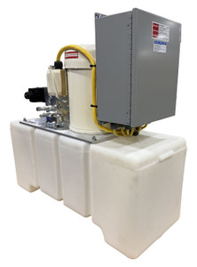 Vestil Factory Installed Wash-Down Motor and NEMA Four Enclosure For Hydraulic Drum Crusher