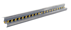 Vestil Galvanized Steel Straight Guard Rail - 108 In. Length - Gray