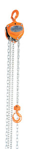 Vestil Steel Manual Chain Hoist - 15 Ft. Lift 1,000 lb - Orange