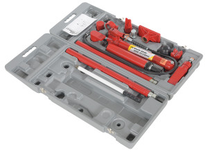 Vestil Steel Portable Hydraulic Equipment Kit - 20000 lb 15 In. x 36 In. x 7 In. - Red
