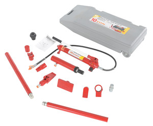 Vestil Steel Portable Hydraulic Equipment Kit - 20000 lb 15 In. x 36 In. x 7 In. - Red