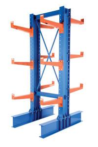 Vestil Steel Heavy Duty Cantilever Rack Kit with - 36 In. Arm Set 64,000 lb - Blue