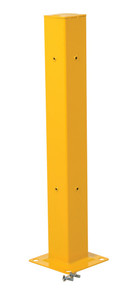 Vestil Steel Drop In Tubular Guard Rail Post - 42 In. Length - Yellow