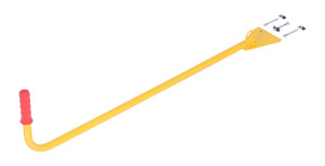 Vestil Steel Ergonomic Wheel Chock Handle - Yellow