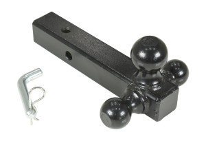 Vestil Steel Three Ball Tow Hitch - 7,500 lb - Black