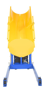 Vestil Steel Portable Hydraulic Drum Dumper - 48 In. Dump Height 1,000 lb Blue / - Yellow