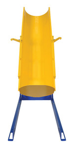 Vestil Steel Stationary Hydraulic Drum Dumper - 60 In. Dump Height 750 lb Blue / - Yellow