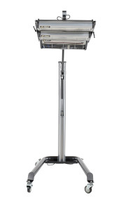 Vestil Steel Infrared Heater - 3 Panel 230 Volt 1 Phase - Black/Silver