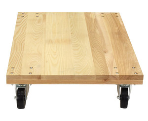 Vestil Hardwood Solid Deck Dolly - 36 In. x 24 In. x 6-15/16 In. 1200 lb