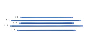 Vestil Steel Structural Cantilever Brace Set - 60 In. x 144 In. - Blue