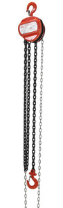 Vestil Steel Manual Chain Hoist - 10 Ft. Lift 3,000 lb - Orange