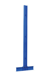 Vestil Steel Heavy Duty Double Sided Cantilever Uprights for - 42 In. and 48 In. Arms 14 Ft. 27,400 lb - Blue