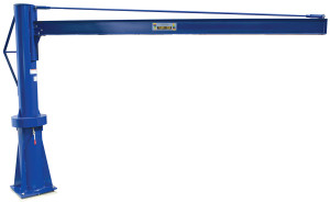 Vestil Steel Multi Station Jib Crane - 120 In. I-Beam 1000 lb - Blue
