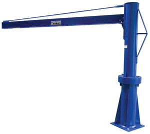 Vestil Steel Multi Station Jib Crane - 120 In. I-Beam 1000 lb - Blue