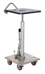 Vestil Partially Stainless Steel Hydraulic Post Table - 16 In. x 16 In. 200 lb - Silver