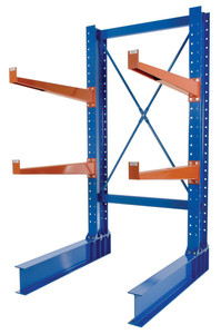 Vestil Steel Heavy Duty Cantilever Rack Kit with - 36 In. Arms 8 Ft. Set 32,000 lb - Blue