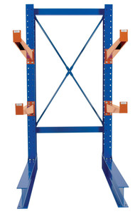 Vestil Steel Heavy Duty Cantilever Rack Kit with - 36 In. Arms 8 Ft. Set 32,000 lb - Blue