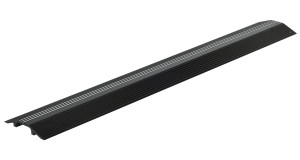 Vestil Aluminum Extruded Hose and Cable Crossover - 48 In. Length - Black