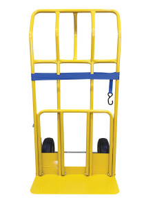 Vestil Steel Hand Truck Wide Load Pneumatic Wheels - 600 lb - Yellow