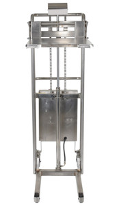 Vestil Partially Stainless Steel Portable DC Powered Hefti-Lift - 44 In. x 68 In. 880 lb - Silver