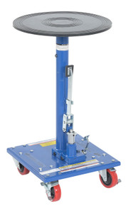 Vestil Steel - 18 In. Round Top Hydraulic Post Table 200 lb - Blue