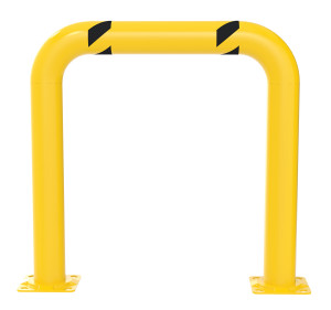 Vestil Steel High Profile Machinery and Rack Guard - 36 In. x 36 In. x 4 In. - Yellow