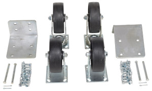 Vestil Glass Filled Nylon Caster Kit - 6 In. x 2 In. 4,800 lb - Black
