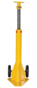 Vestil Steel Ratchet Trailer Stabilizing Jack - 100,000 lb Static - Yellow