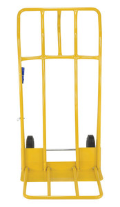 Vestil Steel Hand Truck Wide Load Hard Rubber Wheels - 800 lb - Yellow