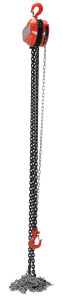 Vestil Steel Manual Chain Hoist - 20 Ft. Lift 3,000 lb - Orange