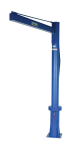 Vestil Steel Multi Station Jib Crane - 72 In. I-Beam 1000 lb - Blue