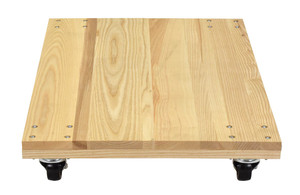 Vestil Hardwood Solid Deck Dolly with Non Marking Casters - 36 In. x 24 In. x 6-3/16 In. 900 lb
