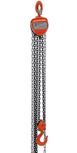 Vestil Steel Manual Chain Hoist - 10 Ft. Lift 4,000 lb - Orange