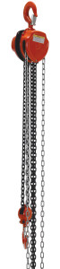 Vestil Steel Manual Chain Hoist - 10 Ft. Lift 4,000 lb - Orange